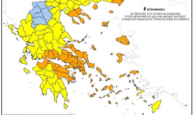 Πολύ υψηλός κίνδυνος πυρκαγιάς (κατηγορία 4) για την Πέμπτη 15 Αυγούστου 2024